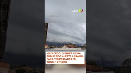 Nuvem gigante impressiona moradores no interior de São Paulo #shorts