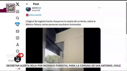🚨¡Última Hora! Tráiler impacta varios vehículos en la autopista México-Toluca