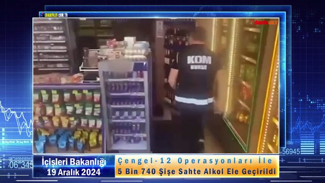 Çengel-12 Operasyonları İle 5 Bin 740 Şişe Sahte Alkol Ele Geçirildi