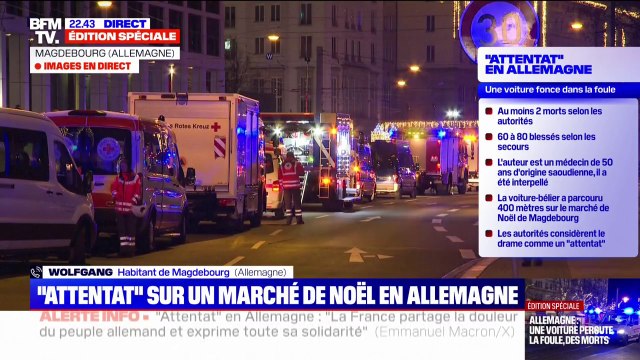 Magdebourg: Ces gens sont venus sur un marché de Noël et en sont partis en larmes , raconte ce témoin