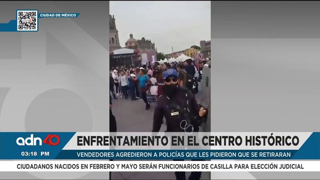 Bloqueo de comerciantes afuera de Plaza Izazaga; piden que retiren los sellos de clausura