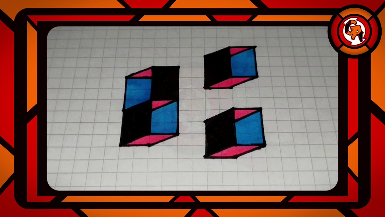 (TUTORIAL #0013) 🎨🖌️🖌️ CÓMO DIBUJAR cubos o cajas en diferentes posiciones.