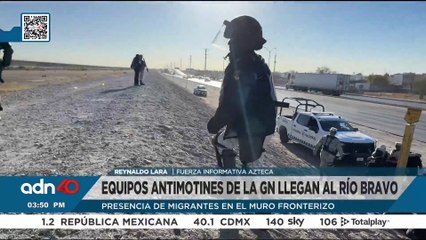Migrantes permanecen en el río Bravo; Guardia Nacional monitorea la zona