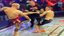 Shocking Moment MMA Fighters Start Trading Blows BEFORE Opening Bell as Chaotic Bout is Cancelled