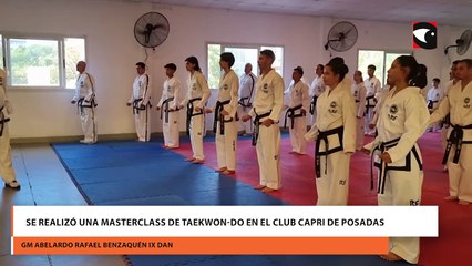 Se realizó una masterclass de Taekwon-Do en el club CAPRI de Posadas