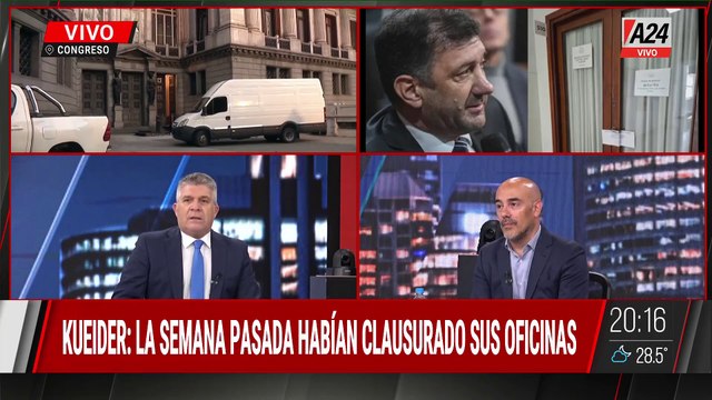 🔴 SENADO: ALLANAN OFICINAS DE KUEIDER Y DE DOS ASESORES