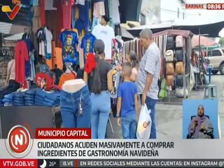 Barinas | Familias acuden masivamente a comprar ingredientes regalos y ropa en estas navidades 2024