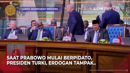 Begini Ekspresi Para Petinggi Negara Saat Presiden Prabowo Pidato di KTT D-8 Mesir