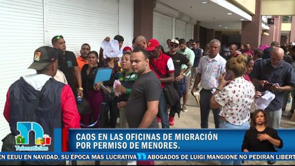 Caos en las oficinas de Migración por permiso de menores