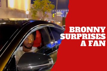 Bronny James stuns all with his reaction to a fan's autograph request while driving