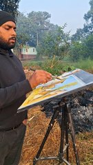 landscape painting in watercolour