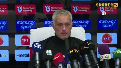 Fenerbahçe Teknik Direktörü Jose Mourinho'nun açıklamaları