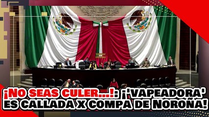 ¡No seas culer…! ¡’gata de pe-dante delgado’ es callada por una compañera de Noroña!