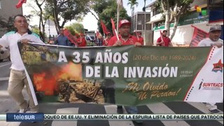 En Panamá, rememoran los 35 años de la invasión de Estados Unidos