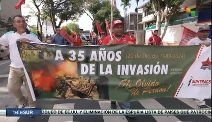En Panamá, rememoran los 35 años de la invasión de Estados Unidos
