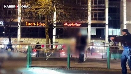 Almanya'da Noel pazarına otomobiliyle dalan Suudi Arabistanlı doktorun yakalanma anları