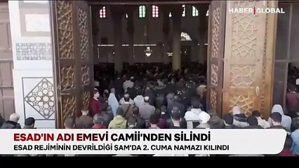 Esad’ın adı Emevi Camii’nden silindi