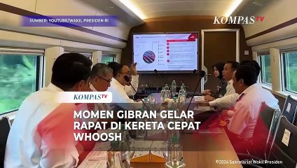 Intip Gaya Wapres Gibran Rapat di Kereta Cepat Whoosh