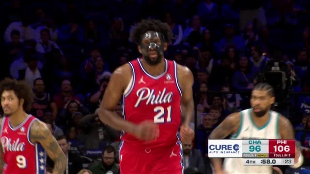 Embiid hits 34 on 76ers return