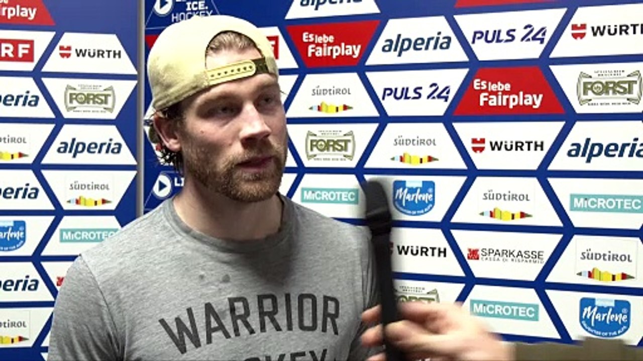 Brad McClure (HCB) nach dem Sieg gegen Linz