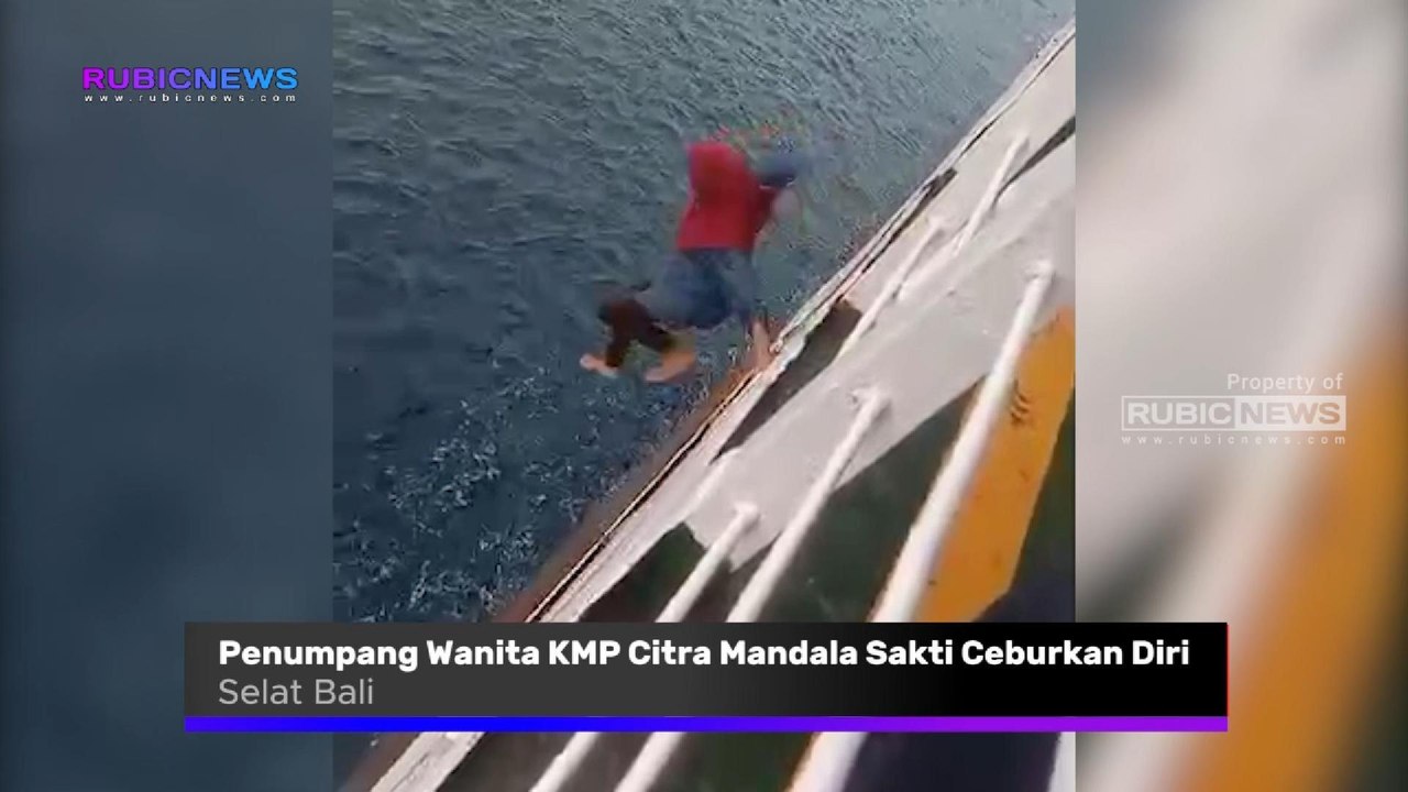 Penumpang Wanita KMP Citra Mandala Sakti Ceburkan Diri di Selat Bali