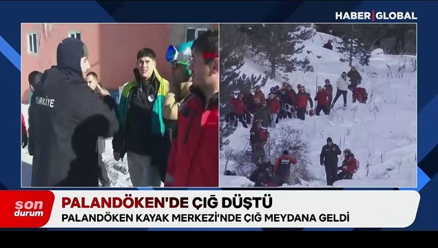 Palandöken Kayak Merkezi’nde çığ meydana geldi! Kar altında kalanlar