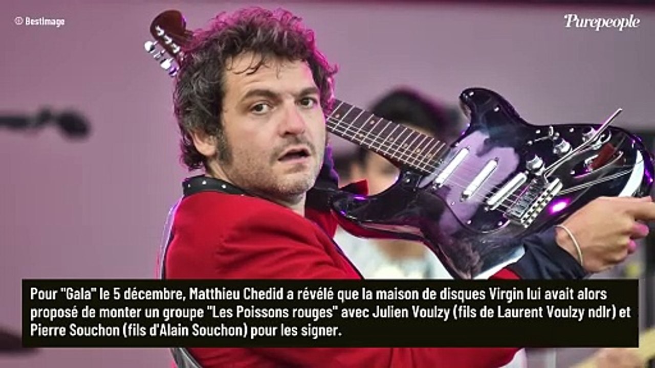 Matthieu Chedid, son projet avec "2 fils de" avorté par son père Louis : "J'ai été refroidi"