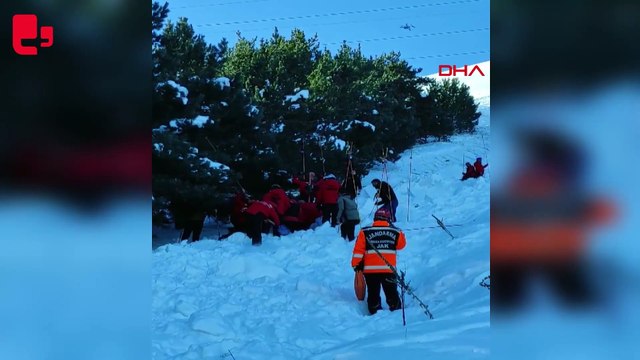 Palandöken Dağı'nda Judo Milli Takımı antrenman yaparken çığ düştü