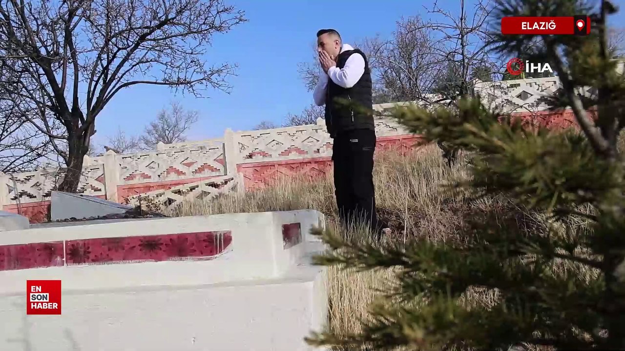 Elazığ’da bir mezarlık tahrip edildi, duyarlı vatandaş kabri eski haline getirdi