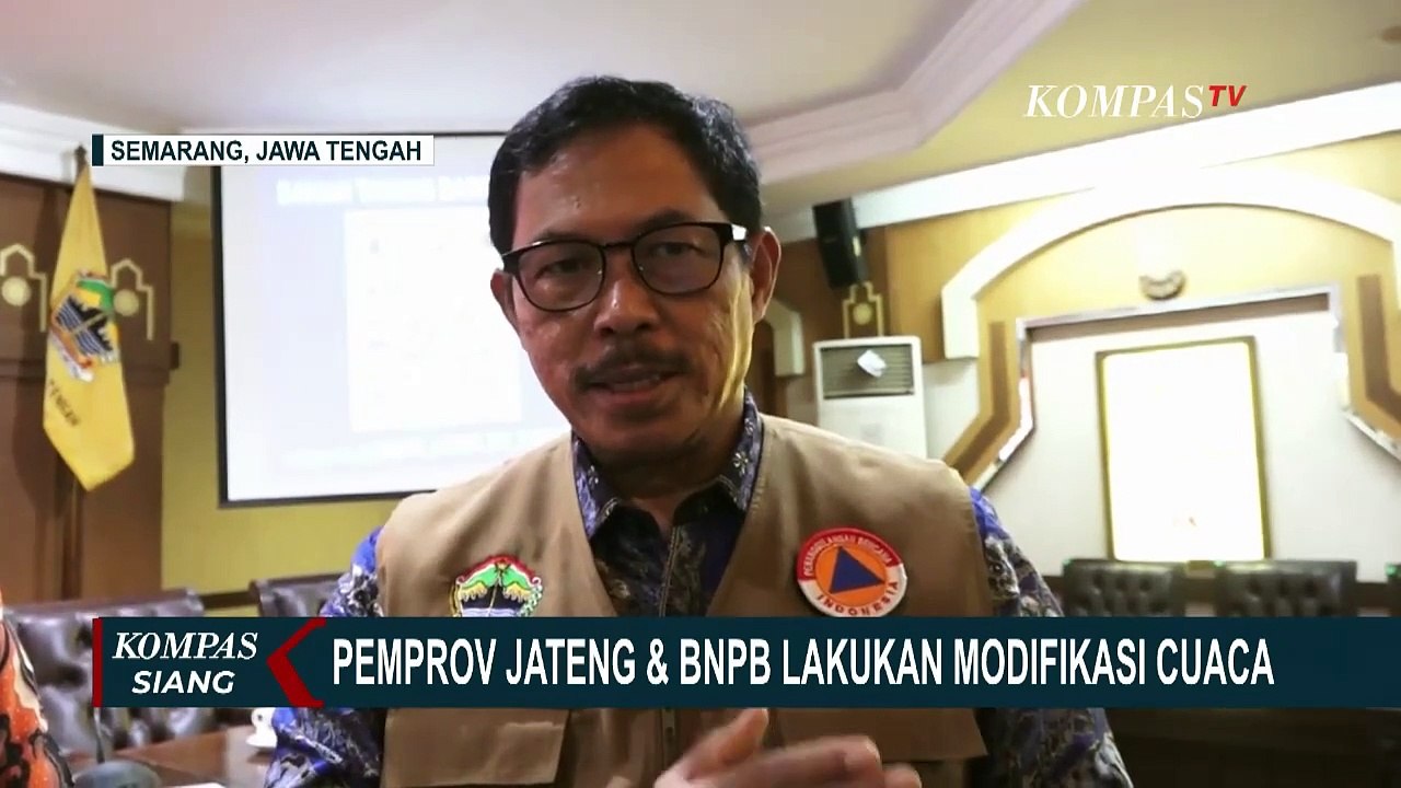 Pemprov Jateng dan BNPB Lakukan Modifikasi Cuaca untuk Kendalikan Curah Hujan
