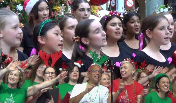 Sydney Christmas 2024 Part 5 Adult Glee Choir & Australia Girl Choir, CCA (@Uniting Church, Eastwood), Darling Harbour, Martin Place. 13-14 Dec 24