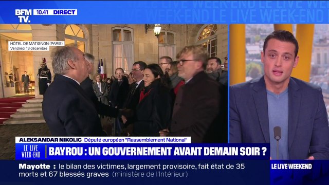 Consultations de François Bayrou: La politique, à un moment, c'est choisir , estime Aleksandar Nikolic (député européen RN)