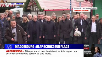 Attaque sur un marché de Noël en Allemagne: Olaf Scholz est arrivé à Magdebourg
