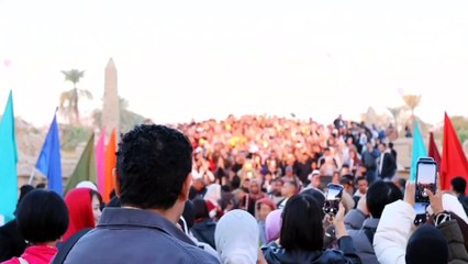 وسط حضور سياحي حاشد.. الشمس تتعامد على قدس أقداس معبد الكرنك بالأقصر