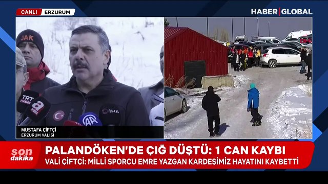 Palandöken Kayak Merkezi’nde çığ meydana geldi!