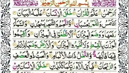 Surah Rahman l Ep-00002 By Rai Arfan l سورہ رحمٰن 55 l Beautiful Recitaion l @al-rahman786