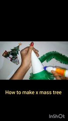 Christmas tree making paper