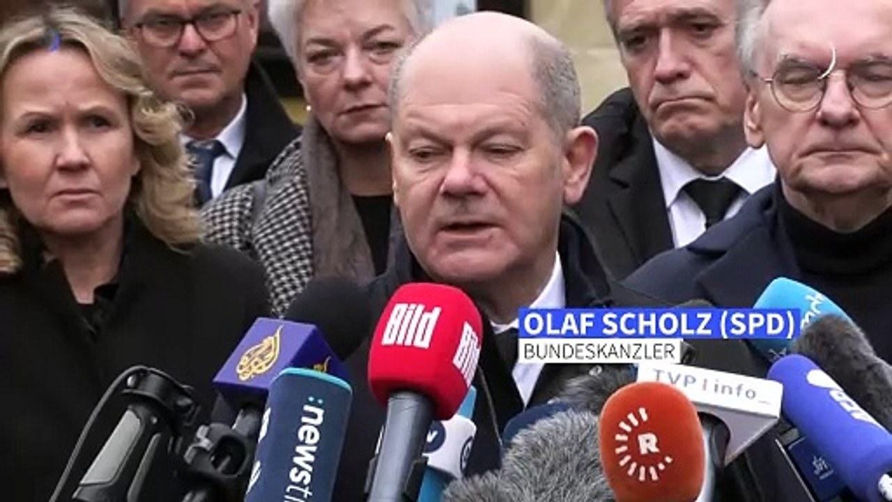'Furchtbarer Anschlag' in Magdeburg: Scholz mahnt Aufklärung an