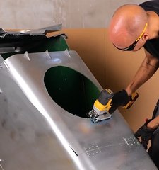 One of the epic transformations till date: This man changed a trash can into a sleeping pod!