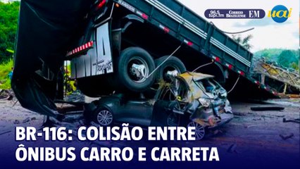 Desastre na BR-116: imagens do local do acidente