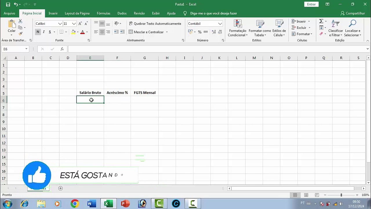 Aprenda Na Prática Como Calcular o FGTS Sobre o Salário Pelo Excel