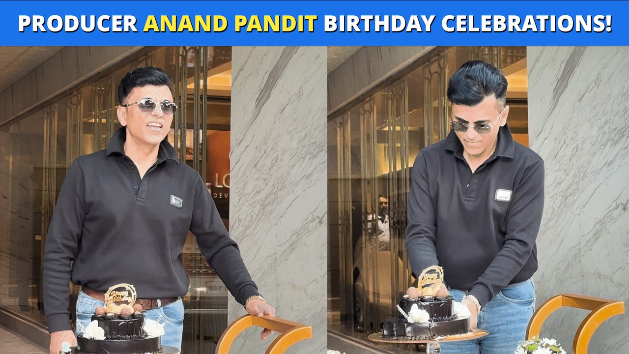 Producer Anand Pandit’s Joyful Birthday Celebrations With Media – Catch A Glimpse Here
