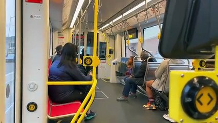 New Yorker Rides The San Francisco Muni Metro Light Rail N Train To Ocean Beach