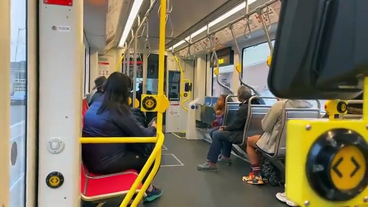 New Yorker Rides The San Francisco Muni Metro Light Rail N Train To Ocean Beach