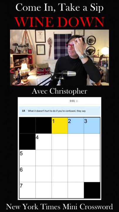 Lets Solve the New York Times Friday Crossword! So Come in, Take a Sip, & Wine Down! Let's Solve This Together! 🍷