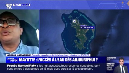 Manque d'accès à l'eau courante et potable: "Mayotte est dans une situation de crise sanitaire énorme", alerte Abdoul Kamardine