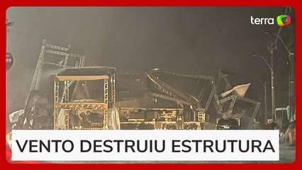 Show de Wesley Safadão é cancelado após vendaval destruir palco no Piauí