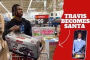 Travis Hunter and his fiancée become Santa Claus for five poor families in Colorado