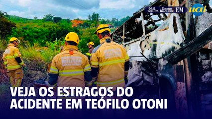 Tragédia na BR-116: imagens do local do acidente