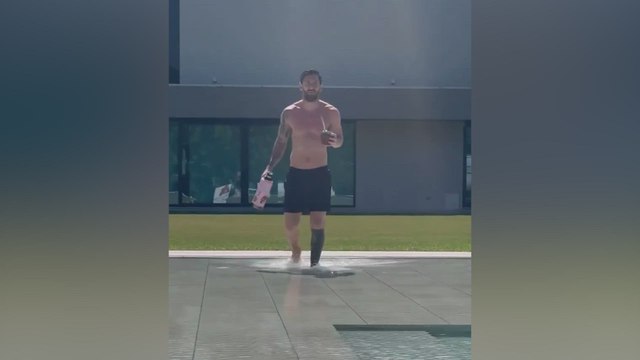 Messi's poolside charm captured by Antonela Roccuzzo sends the Internet into a frenzy